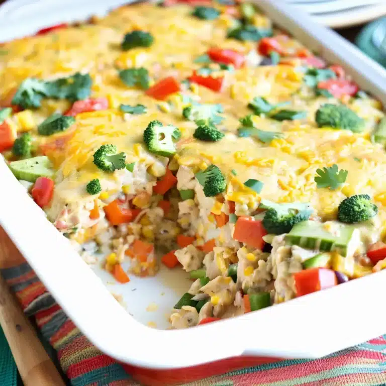 King Ranch Chicken and Fresh Veggie Casserole