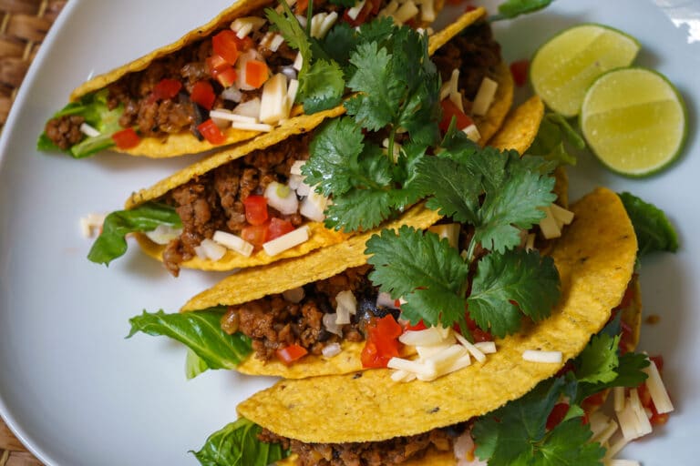 Ground Pork Tacos with Pineapple Salsa