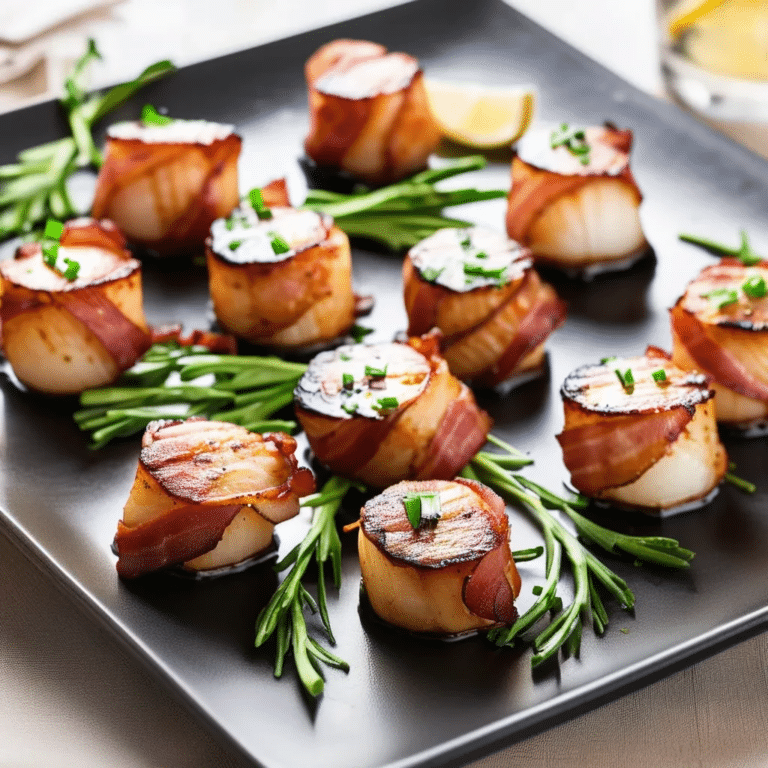 Bacon Wrapped Scallops