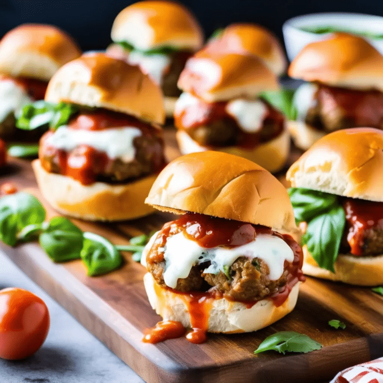 Cheesy Meatball Sliders