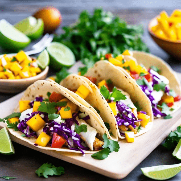 Fish Tacos with Mango Salsa