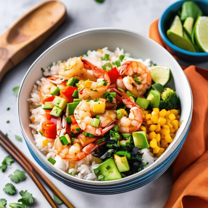 Spicy Shrimp Rice Bowls - MarketGrow.com