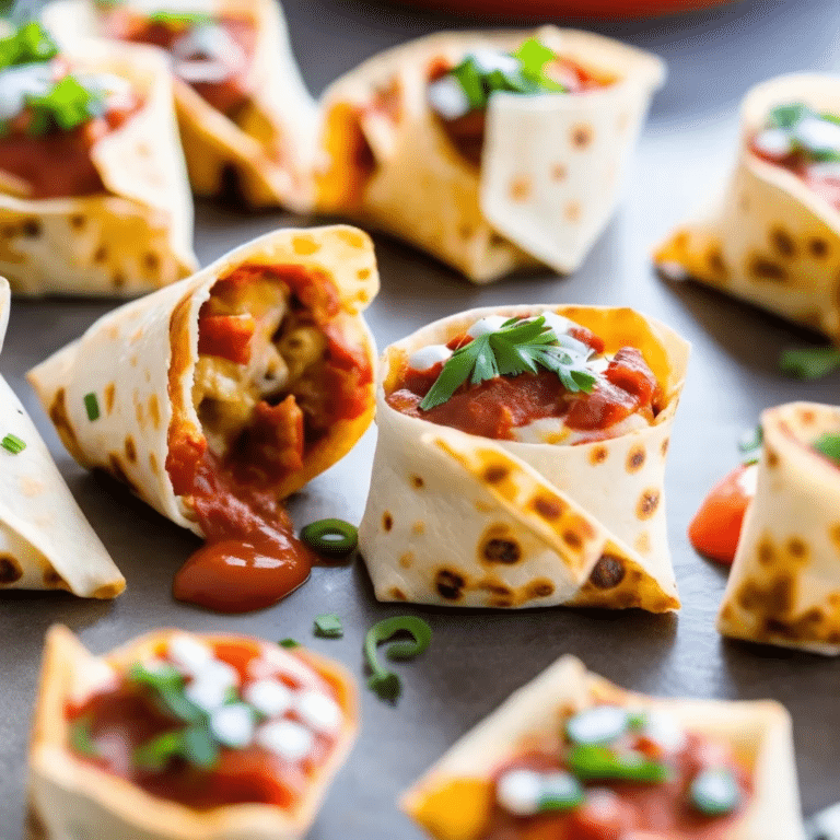 Tortilla Pizza Rolls