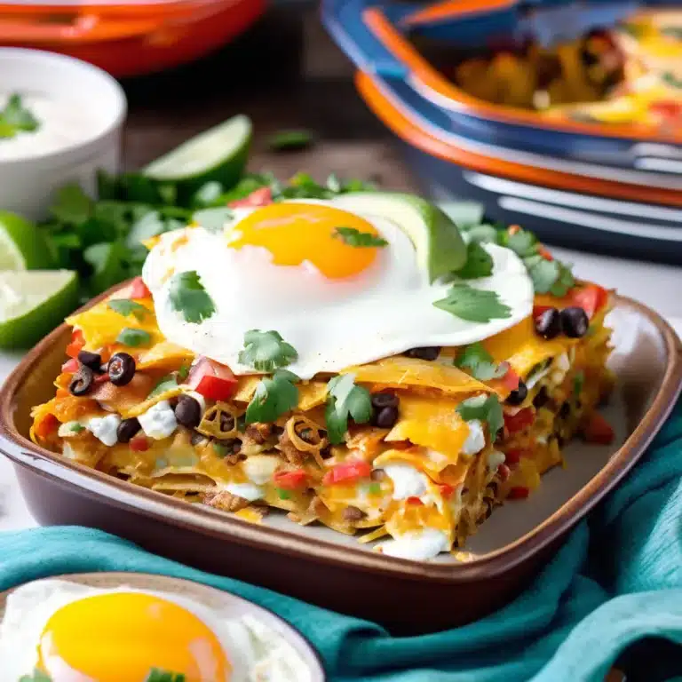 Chilaquiles Breakfast Casserole