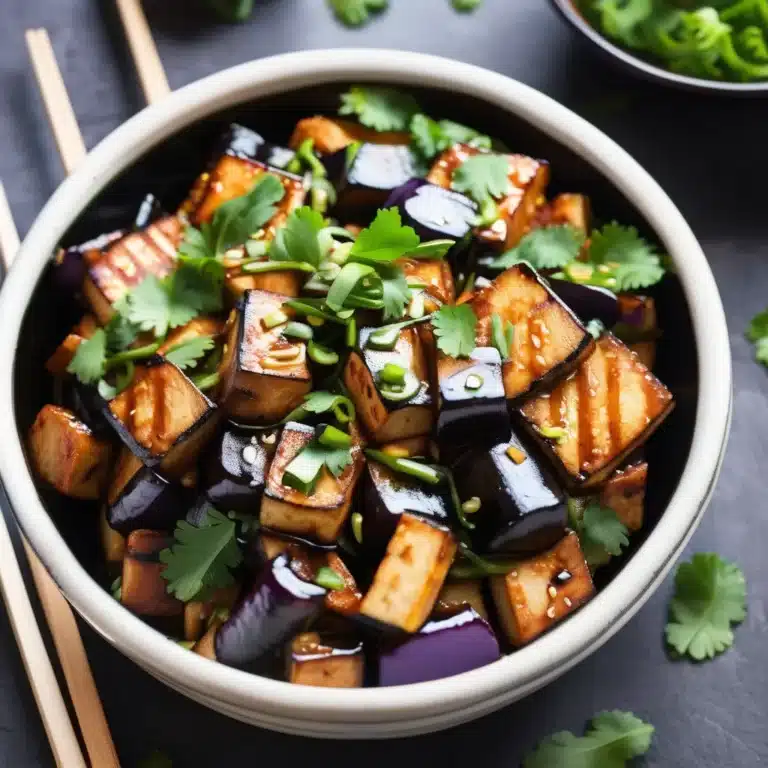 Eggplant and Tofu Teriyaki