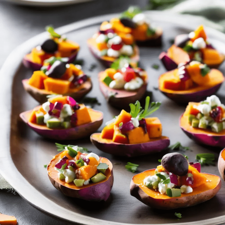 Sweet Potato Canapes