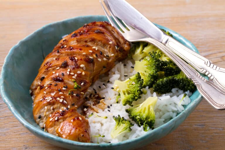 Teriyaki Glazed Chicken and Broccoli Bowl