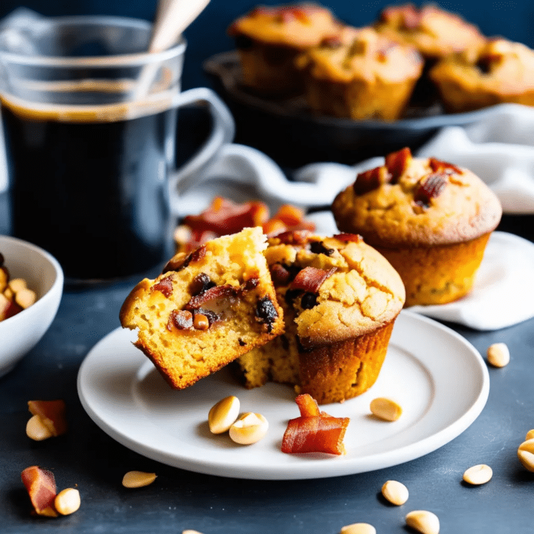 Bacon-Peanut Butter Cornbread Muffins