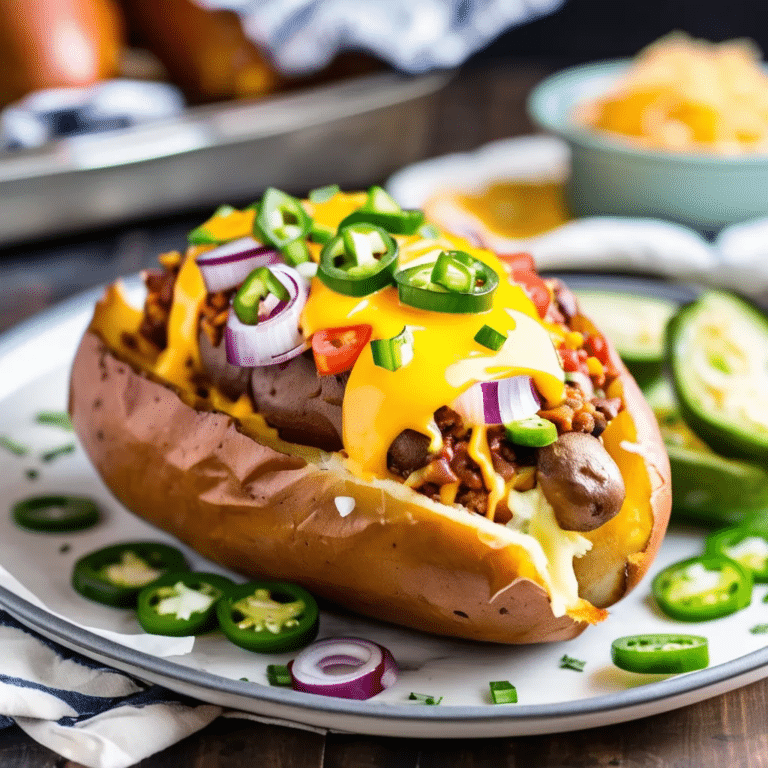 Chili Dog Baked Potatoes