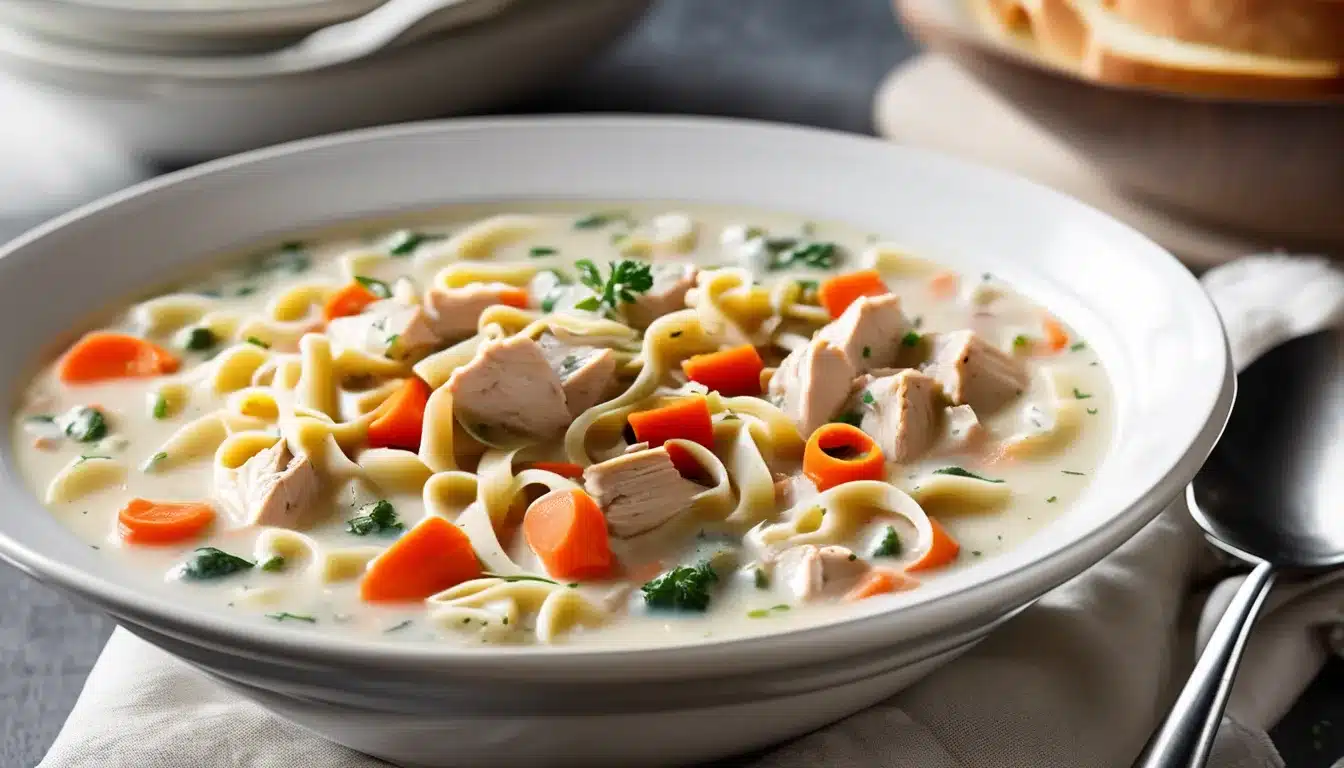 Creamy Chicken Noodle Soup - MarketGrow.com
