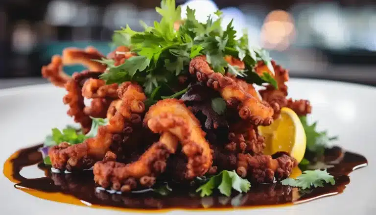 Crispy Marinated Baby Octopus