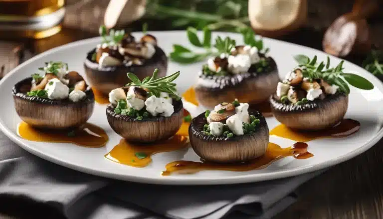 GOAT CHEESE MUSHROOMS