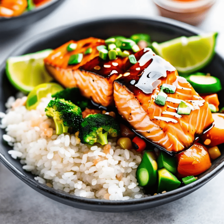 Hot Honey Salmon Bowl