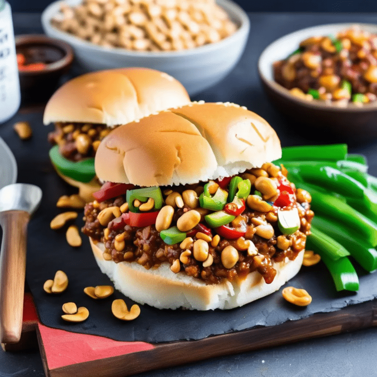 Kung Pao Sloppy Joes