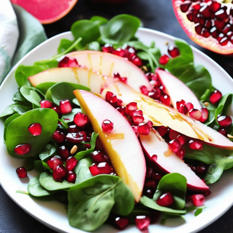 Pomegranate And Pear Salad