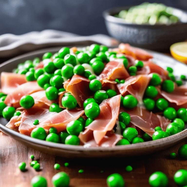 Prosciutto and Peas