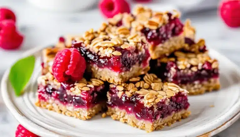 Raspberry Jam Oat Bars