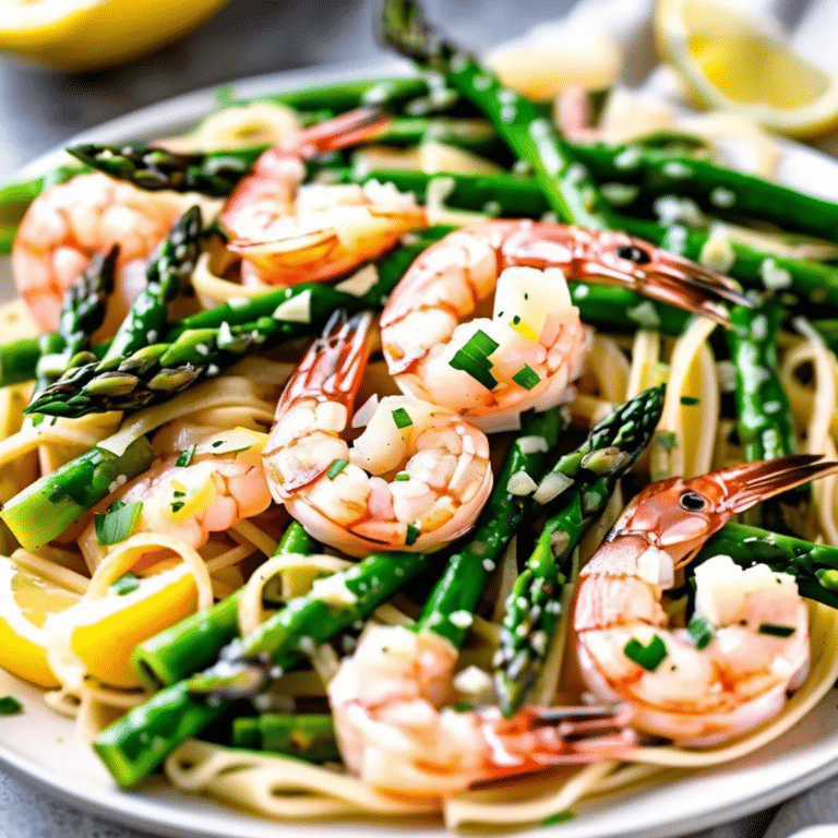 Shrimp Asparagus Pasta