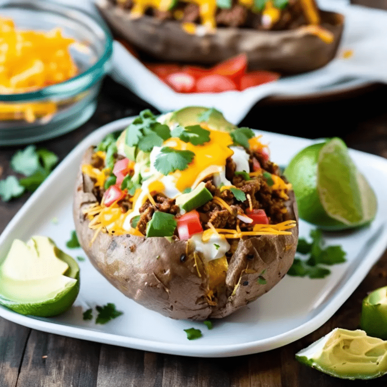 Taco Baked Potatoes