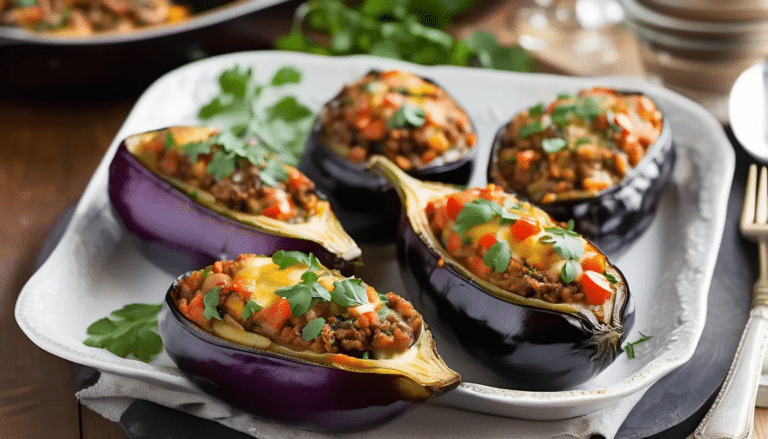 Baked Stuffed Eggplant