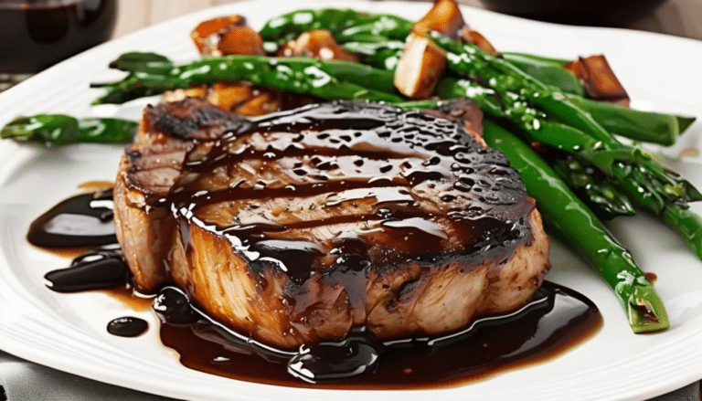 Balsamic Glazed Pork Chops