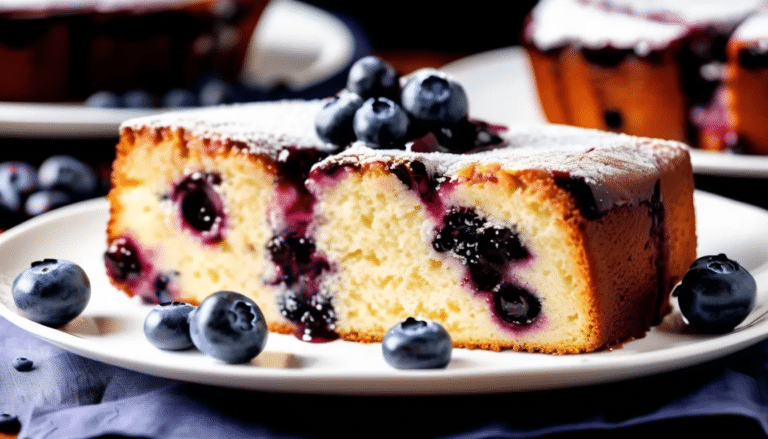 Blueberry Pound Cake