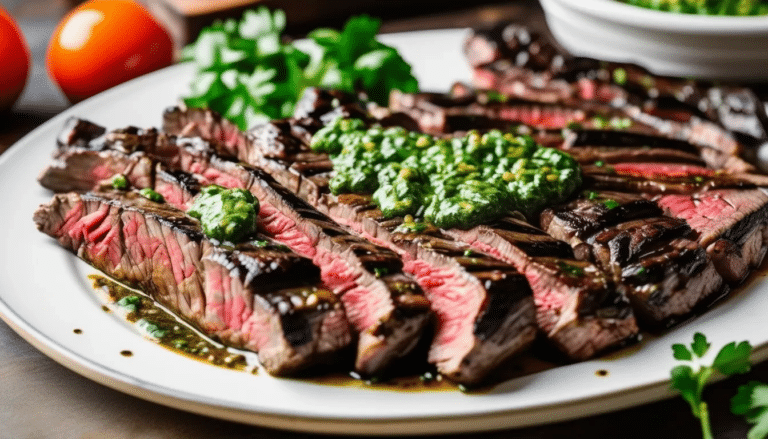 Grilled Skirt Steak With Chimichurri