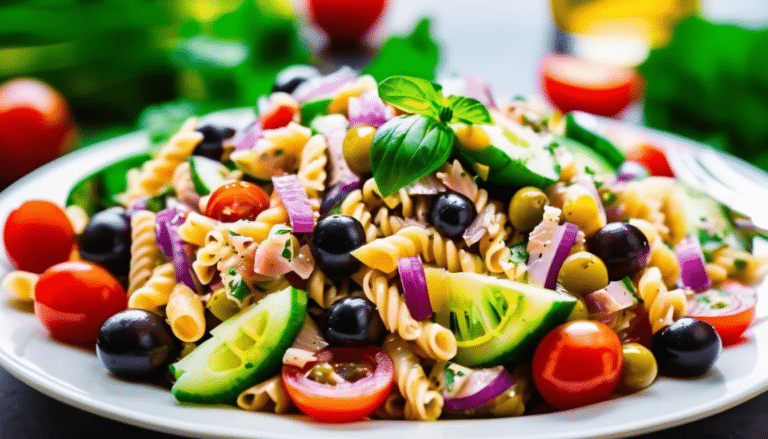 Mediterranean Tuna Pasta Salad