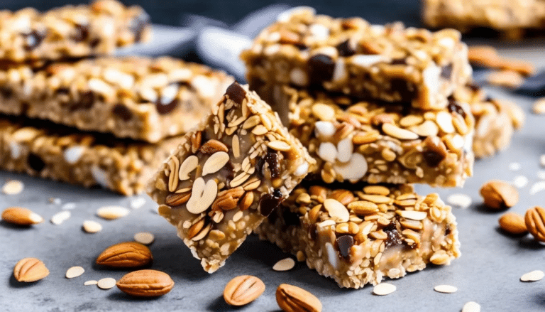 No Bake Peanut Butter Granola Bars