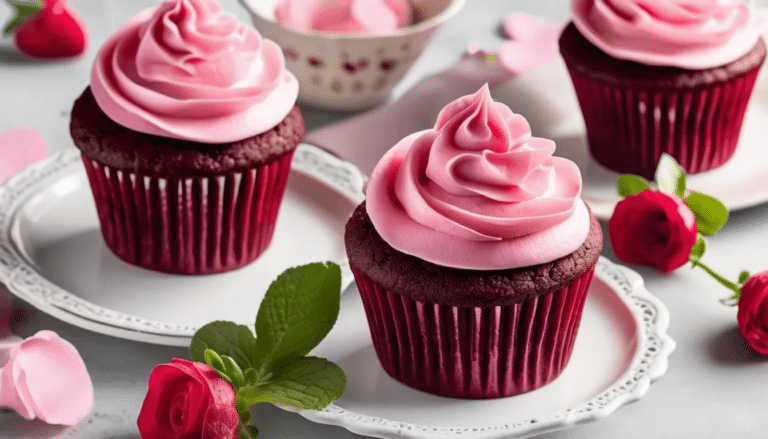 Pink Velvet Cupcakes