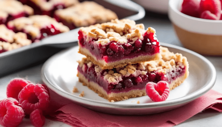 Raspberry Crumb Bars