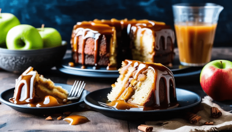 Salted Caramel Apple Cake