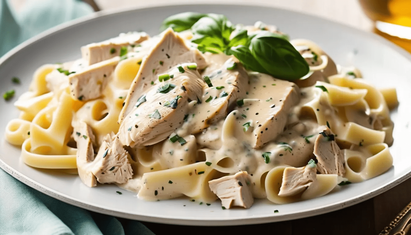 Slow Cooker Chicken Alfredo - MarketGrow.com