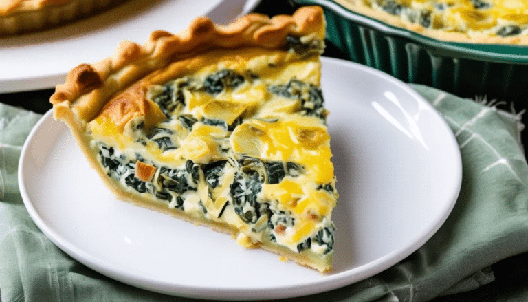 Spinach Artichoke Quiche