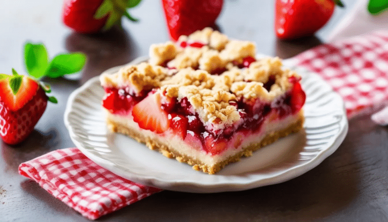 Strawberry Crumb Bars