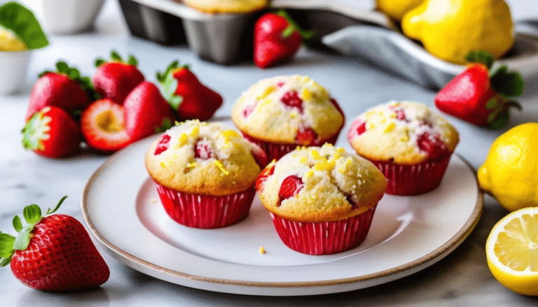 Strawberry Lemon Muffins