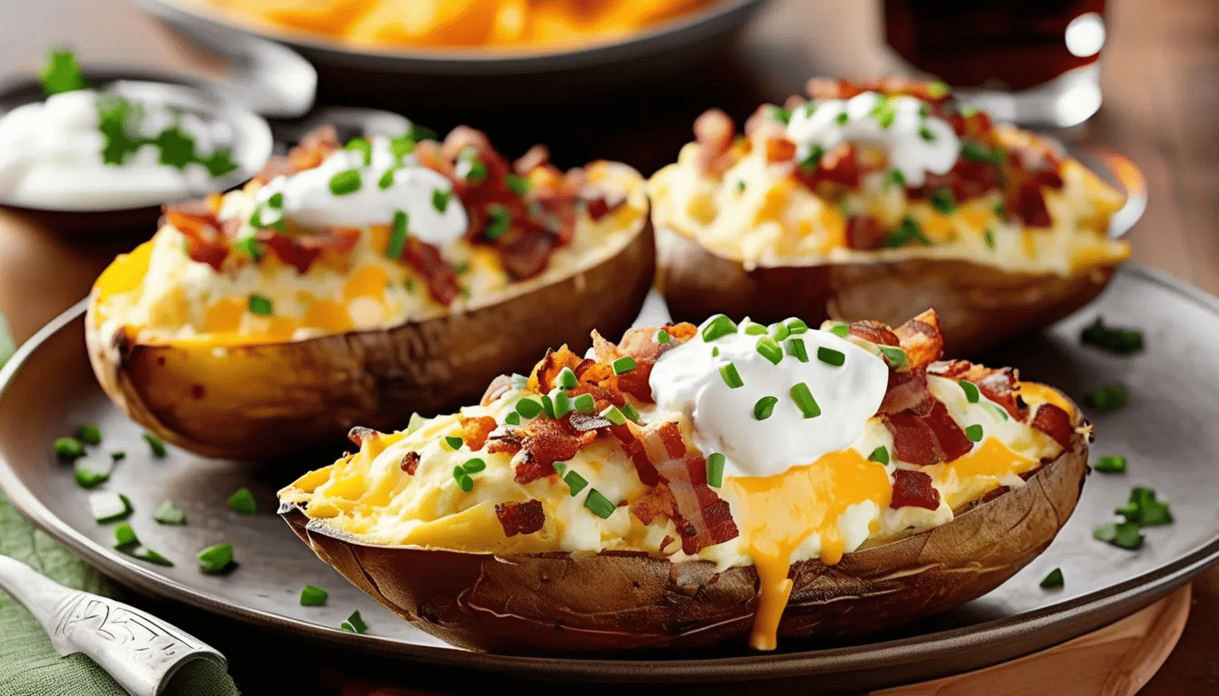 Twice-Baked Loaded Potatoes - MarketGrow.com