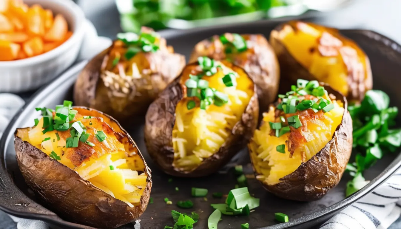 Crispy Air Fryer Baked Potatoes - MarketGrow.com