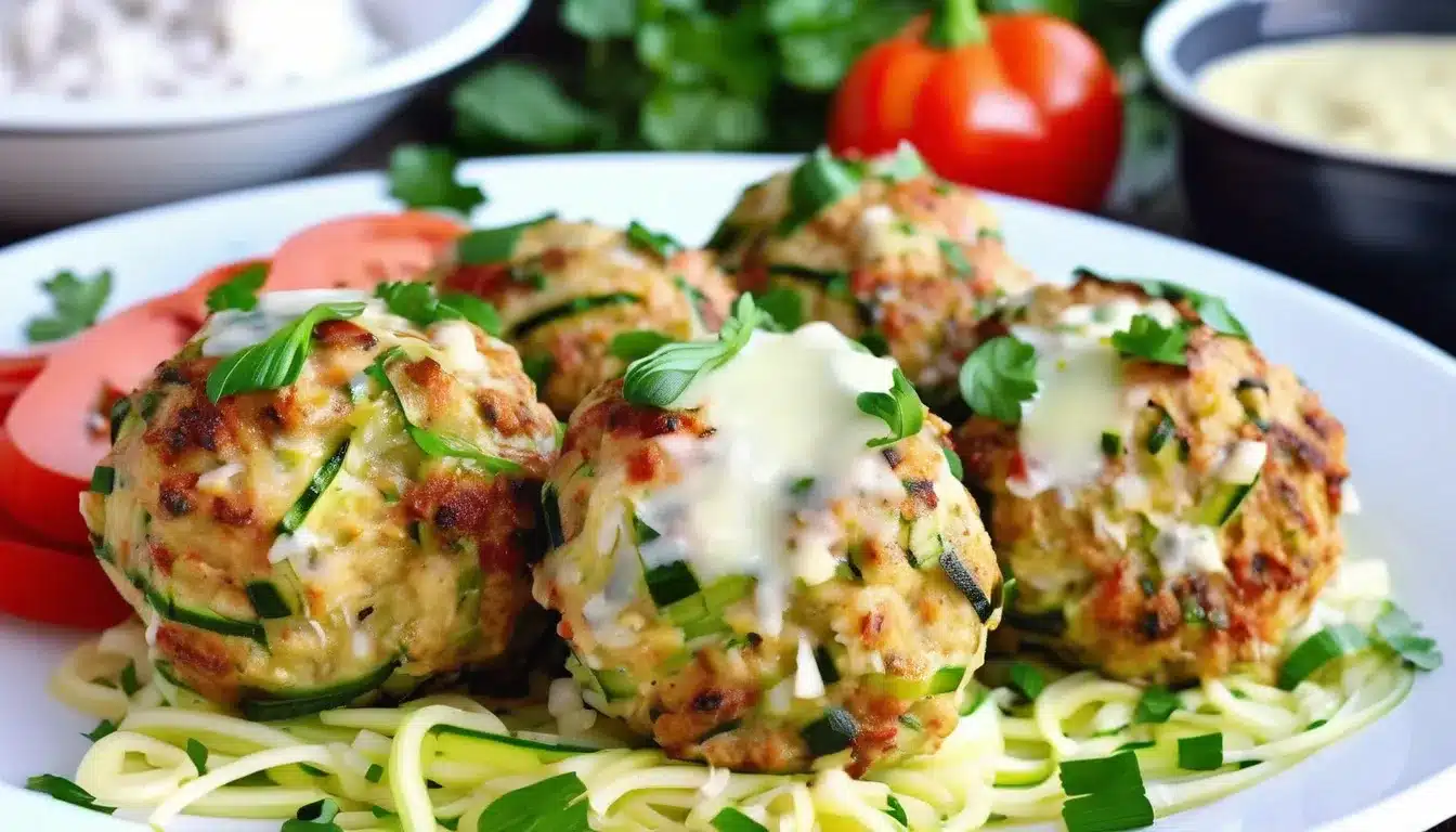Cheesy Zucchini Chicken Meatballs - MarketGrow.com